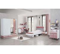 Chambre de jeunes Chambre d'enfants Set complet Lit de jeunes Bureau Armoire Meubles Nouveau