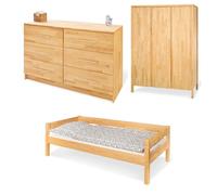Chambre de jeunes natura extra large 3 pièces