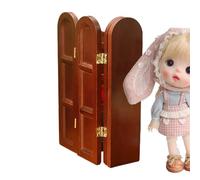 Chambre de Maison de - Panneau en Bois d'inspiration Orientale Traditionnelle avec Design Pliable à charnière, élément de séparation à Douze échelles fabriqué avec précision pour Mini scènes AR