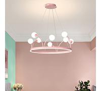 Chambre d'enfant Couronne Lustre Lumière Nordique De Luxe LED Décor Lampes Suspendues Moderne Princesse Chambre Filles Lampe Salon Chambre Lampe Suspendue Lampes Créatives Commémoration Vision du