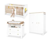 Pinolino - Chambre Lova : lit, commode, armoire 3 portes