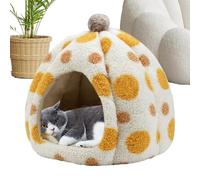 Chambre d'hiver pour chats - Abri de jardin type boîte, bol isolant pour le sol du jardin | Lit intérieur pour chats antidérapant, lavable, adapté aux petits jardins comme par exemple