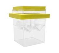 Chambre d'isolement flottante pour poissons - Petite trappe avec ventouses | Réservoir de séparation transparent pour crevettes, gupy, betta, incubateur d'élevage pour aquarium bébé poisson protection