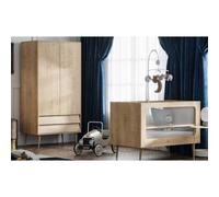 Chambre DUO Bosque New bois Lit 60x120 + Armoire