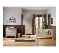 Chambre duo lit 70x140 + commode Sable Beige - Collection Milenne