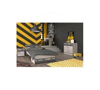 Chambre enfant complete Industriel Décor loft et ombre l 90 L 200 cm NOA G