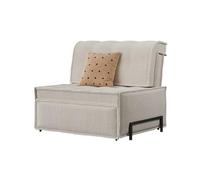 Chambre Fauteuil-lit Convertible avec Dossier réglable, idéal for Petits Appartements, Salons, Chambres et couloirs Utilisation Polyvalente(Blanc)