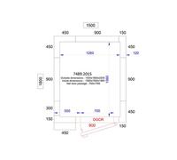 Chambre Froide Négative & Groupe Négatif Hauteur 2200 mm