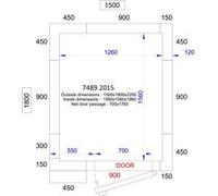 Chambre Froide Négative & Groupe Négatif - Hauteur 2200 mm - Combisteel