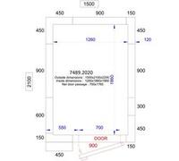 Chambre Froide Négative & Groupe Négatif Hauteur 2200 mm Combisteel 1 G