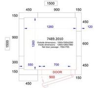 Chambre Froide Négative & Groupe Négatif Hauteur 2200 mm Combisteel NC