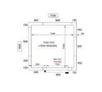 CombiSteel Chambre Froide Négative Pro Line Avec Groupe Négatif - Hauteur 2200 mm