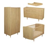 Chambre My Love : lit, armoire, commode buffet + plan à langer
