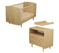 Chambre My Love : lit évolutif 70x140 + commode 2 tiroirs + plan à langer