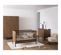 Chambre trio enfant QUAX Ashi lit bébé évolutif 70x140 cm commode armoire Châtaignier Chataignier