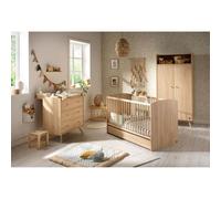 Chambre trio lit bébé 70x140 + armoire + commode Access bois
