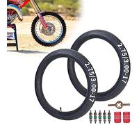 Chambres à air 2.75/3.00-17 avec valve droite TR4 pour pneus 80/90-17 CT110 Trail 1980-1986 CT90 Trail 1970-1979 - Lot de 2