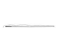 Chambrière équitation démontable Whip & Go Noir 180 cm