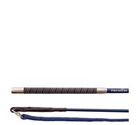Chambrière équitation metallic carbon avec manche antidérapante Premiere Leda Bleu 200 cm