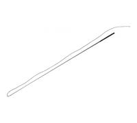 Chambrière équitation poignée cuir Whip & Go Noir 180 cm