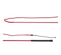 Chambrière équitation pour cheval divisible QHP Rouge 180 cm