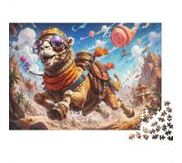Chameau Désert 1000 Pièces Mini Puzzle pour Adultes | 70x50cm Carton Décoration Maison Découpe Précise Cadeau Anniversaire Détente