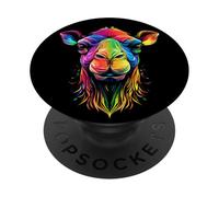 Chameau Dromadaire Piétine Désert Safari Doux Chameaux PopSockets PopGrip Adhésif