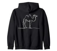 Chameau Linéaire Zoologiste Sweat à Capuche