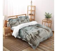 chameaux Palmiers Housse De Couette Kids Aesthetic DesertAnimals Parure De Lit Double（200x200cm） Parure Décor De Aesthetic DesertAnimals avec 2 Taie d'oreiller