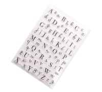 CHAMEEN Tampon en silicone transparent Alphabet DIY Scrapbooking Gaufrage Album Décoration Scellement Adhésif