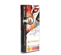 5 Feutres à dessin - Chameleon - Chaud NA
