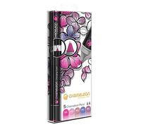 Chameleon Art Products - Marqueurs Chameleon Pens, 5 marqueurs à Base d'alcool; Tons Fleurs