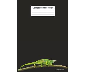 Chameleon Composition Notebook: 100 Wide Ruled Pages, A4 8.27 x 11.69 in, Cute Reptile Gift for Animal Lovers, School & Office