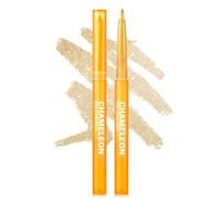 Chameleon Eyeliner Gel Waterproof Gold Eyeliner Pen Cream Glitter Long Lasting and Waterproof Eye Liner Pencil High Pigment Eye Liner Pencil Metallic Eyeshadow Gift for Women - 02 Gold