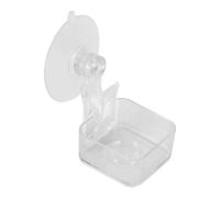Chameleon Food Bowl with Suction Cup, Reptile Feeder and Water Tray, Habitat Decoration for Lizards, Spiders, Tree Frogs, Chameleons, Space-Saving Design, Abs, 1.57x1.57 inches