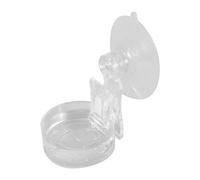 Chameleon Food Bowl with Suction Cup, Reptile Feeder and Water Tray, Habitat Decoration for Lizards, Spiders, Tree Frogs, Chameleons, Space-Saving Design, Abs, 1.57x1.57 inches