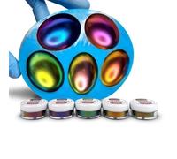 CHAMELEON SET - 5 pigments en poudre à effet irisé, effet brillant pour résines époxy, savon, slime, bougies et autres matériaux