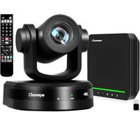Chameye 4K PTZ Caméra de Conférence avec Haut-Parleur Bluetooth 20X Zoom Suivi Automatique AI USB3.0 HDMI PTZ Caméra Vidéoconférence pour Éducation Teams Zoom (CB201)