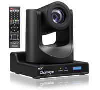 Chameye Caméra NDI PTZ avec 20x Zoom Optique, 1080p 60fps AI Suivi Automatique avec écran LCD, 3G-SDI HDMI USB3.0 LAN (PoE) pour Les Services Religieux, l'éducation, la Diffusion en Direct - C720N