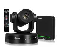 Chameye Ensemble de 4K PTZ Caméra de Conférence avec Haut-Parleur Bluetooth 10X Zoom Suivi Automatique AI USB3.0 HDMI PTZ Caméra Vidéoconférence pour Éducation Teams Zoom (CB101)