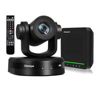 Chameye Ensemble de 4K PTZ Caméra de Conférence avec Haut-Parleur Bluetooth 20X Zoom Suivi Automatique AI USB3.0 HDMI PTZ Caméra Vidéoconférence pour Éducation Teams Zoom (CB201)