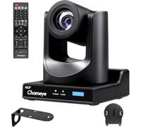 Chameye NDI Caméra PTZ avec 30X Zoom Optique, 1080p 60fps AI Suivi Automatique avec écran LCD, 3G-SDI HDMI USB3.0 LAN (PoE) pour Les Services Religieux, l'éducation, la Diffusion en Direct - C730N