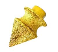 Chamfer Bit M10 Thread - Deburring Drill Attachment for Woodworking Metal Tile | High-Speed Steel Cutter, Smooth Edges Grinding Compatible with Angle Grinders for Carpenter Repair, 125g and 262g, Gold