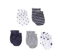 Chamie Baby Cotton Scratch Mittens-5 Pairs pour bébés garçons filles Nouveau-né, 0-6 mois