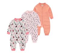 Chamie Grenouillère pour bébé garçon et fille, double fermeture éclair et protection du cou, pour dormir et jouer, 3 à 24 mois, Couleur 6, 24 mois