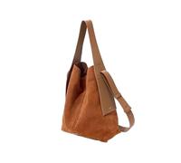 Chamois en cuir seau sac, bandoulière Casual unique épaule Lady sac fourre-tout, Messenger Shopping pochette mode fille cadeau