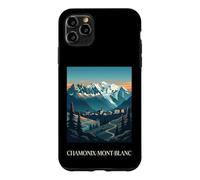 Chamonix Mont Blanc Alpes Alpes Françaises Montagne Rétro Coque pour iPhone 11 Pro Max