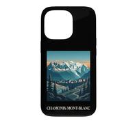 Chamonix Mont Blanc Alpes Alpes Françaises Montagne Rétro Coque pour iPhone 13 Pro