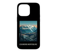 Chamonix Mont Blanc Alpes Alpes Françaises Montagne Rétro Coque pour iPhone 14 Pro Max