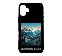 Chamonix Mont Blanc Alpes Alpes Françaises Montagne Rétro Coque pour iPhone 16 Plus